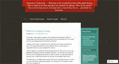 Desktop Screenshot of classroomconfessions.com